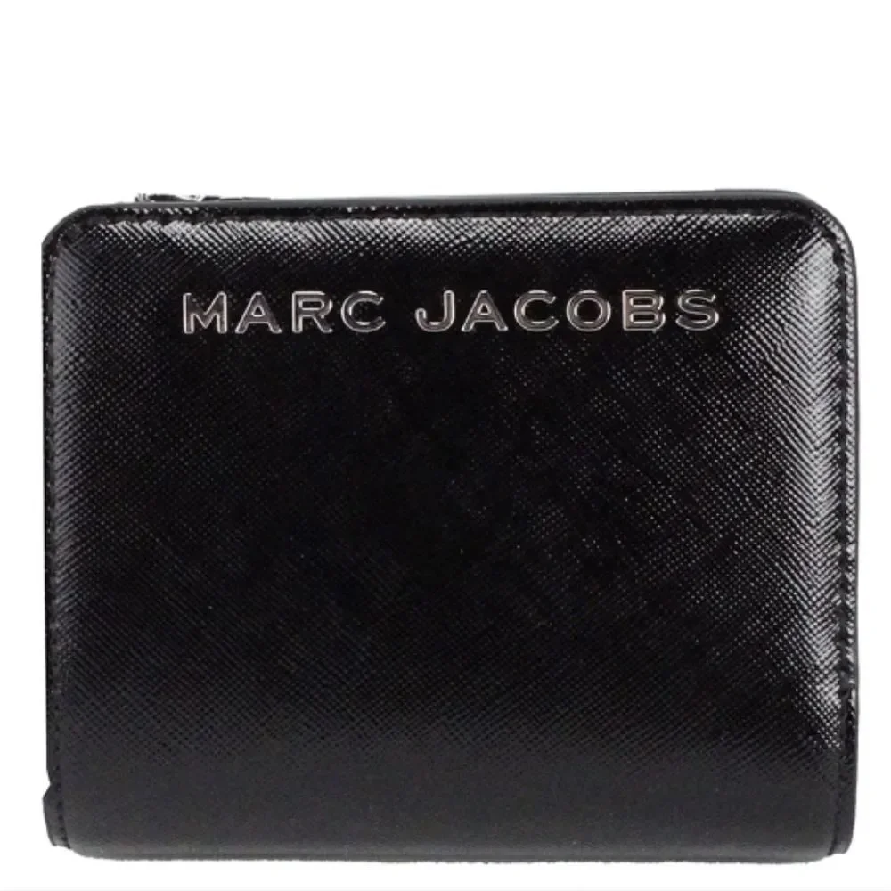 Marc‎ Jacobs Trademarc Mini Compact Wallet- Black